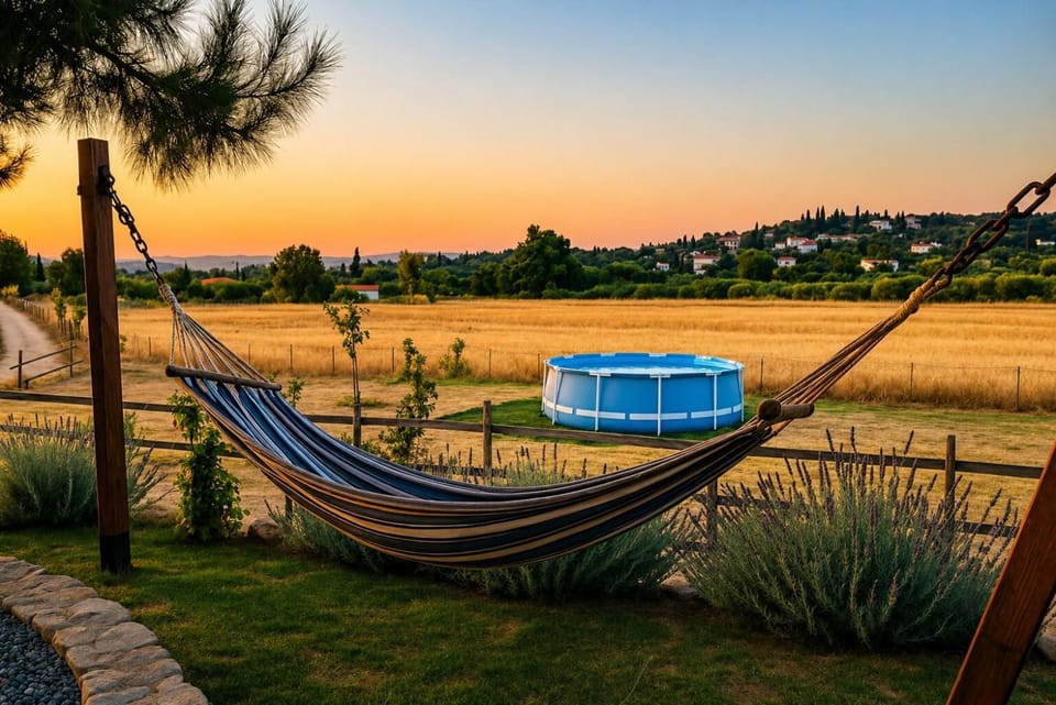 Garden view, sunbed