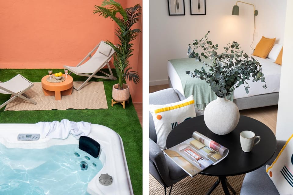 Hot Tub, Hot Tub, Balcony/Terrace, Photo of the whole room, sunbed