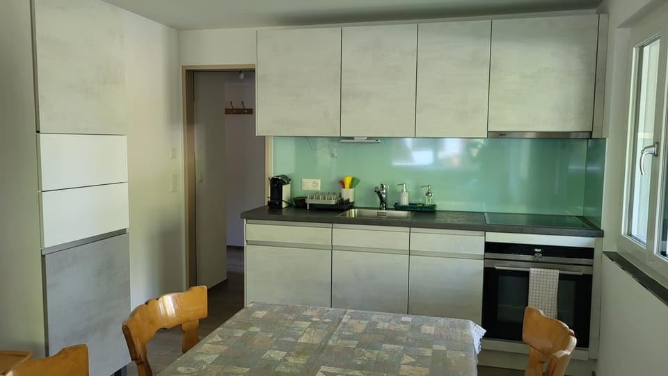 Kitchen or kitchenette, oven, stove