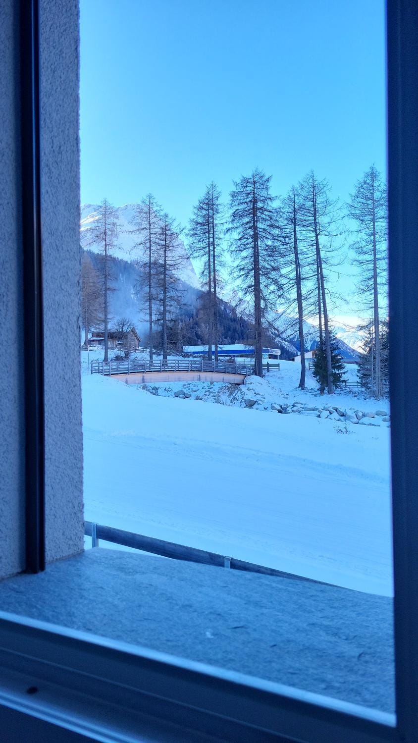 Day, Winter, Skiing, Mountain view