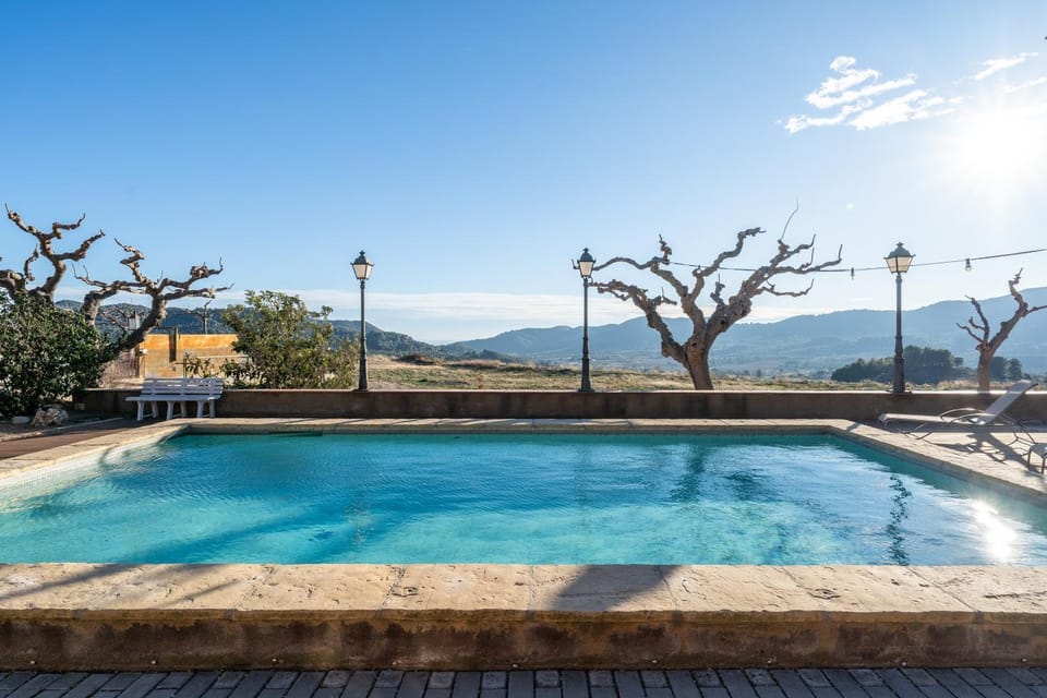 Property building, Living room, Swimming pool
