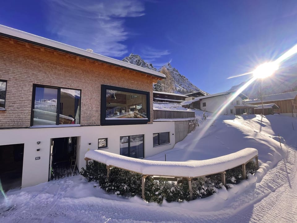 Property building, Day, Winter, Mountain view