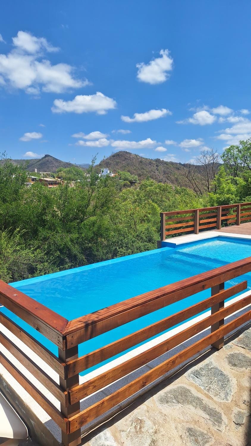 Day, Natural landscape, Mountain view, Pool view, Swimming pool