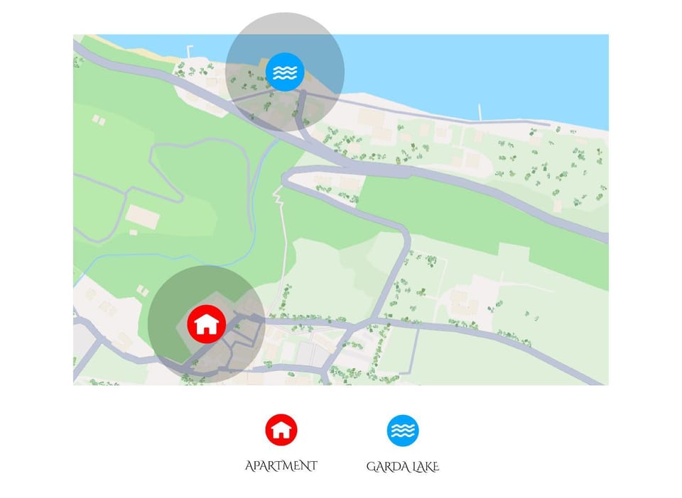 Nearby landmark, Text overlay