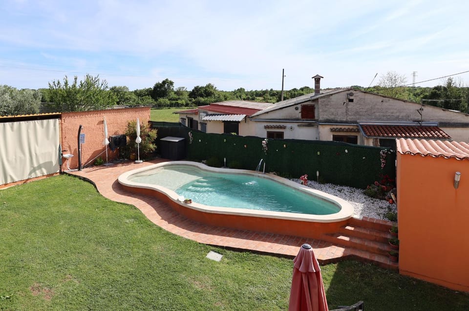 Natural landscape, Pool view, Swimming pool