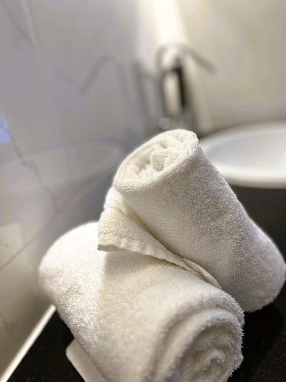 Bathroom, towels