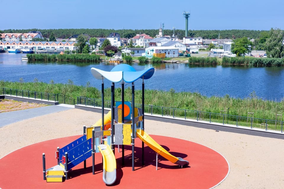 Day, Natural landscape, Children play ground, River view