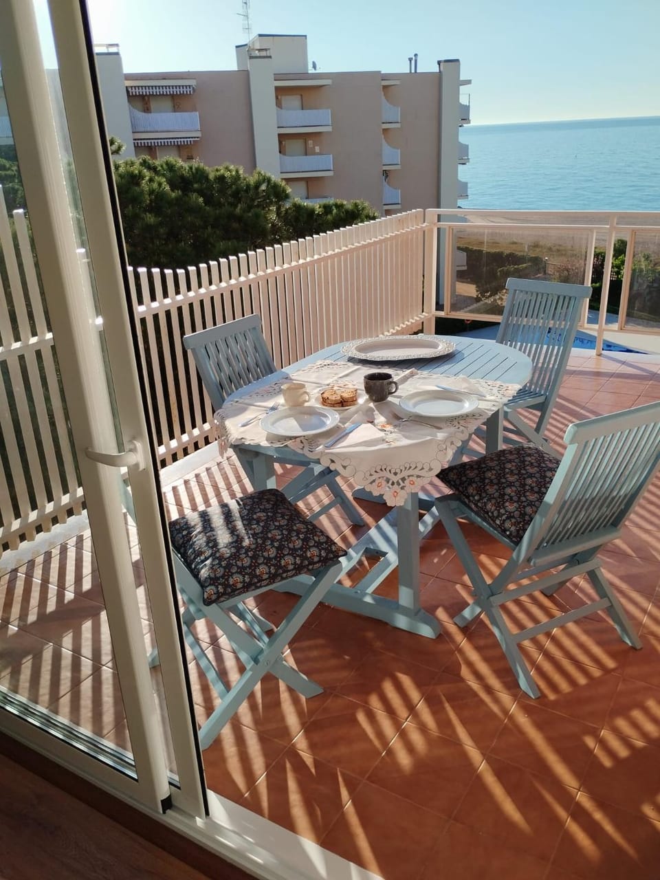 Balcony/Terrace, Pool view, Sea view
