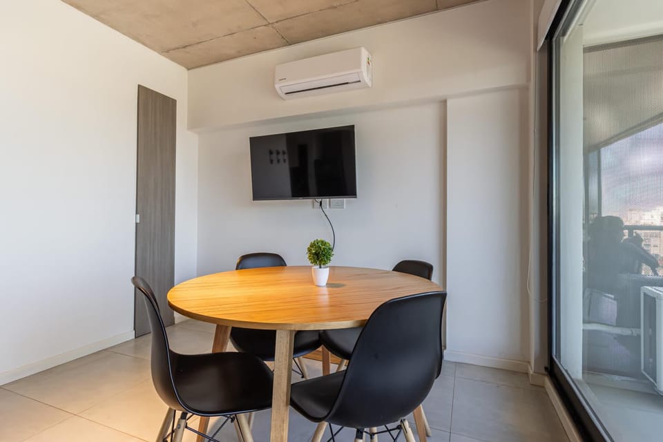 Dining area, air conditioner