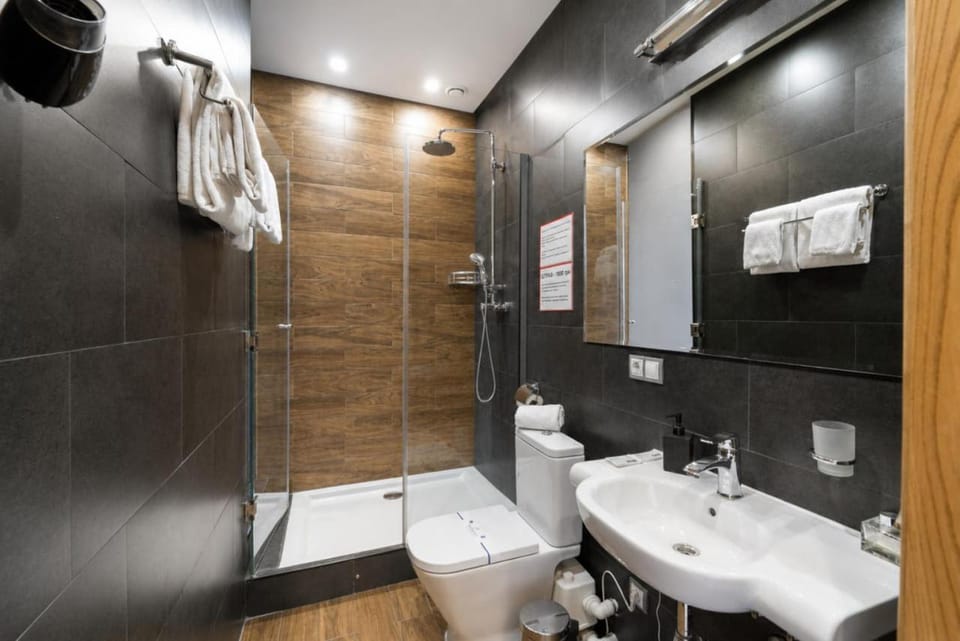 Shower, Toilet, towels