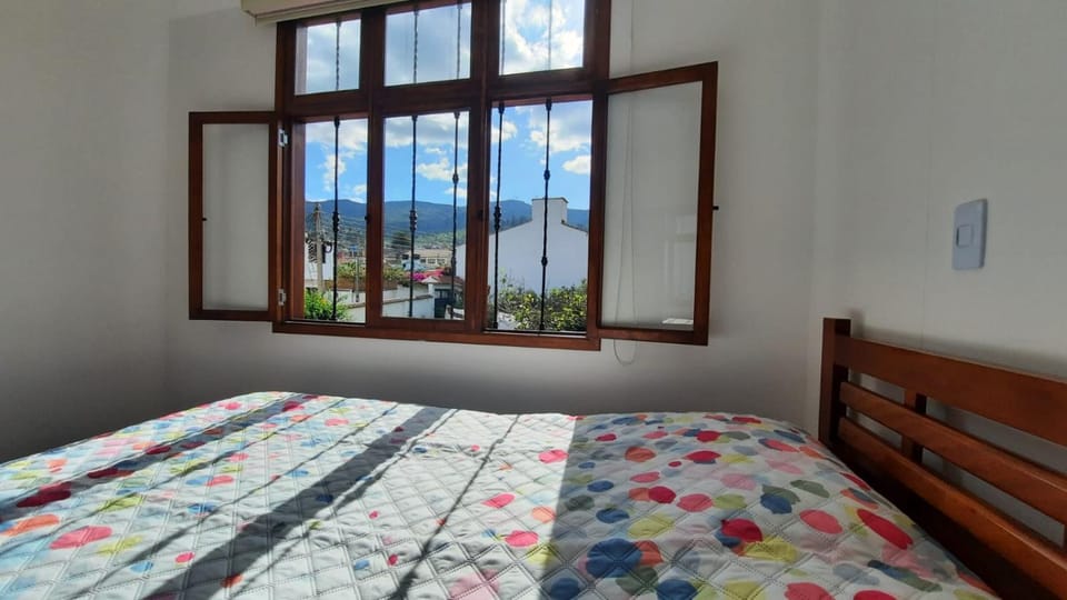 Bed, Natural landscape, Mountain view