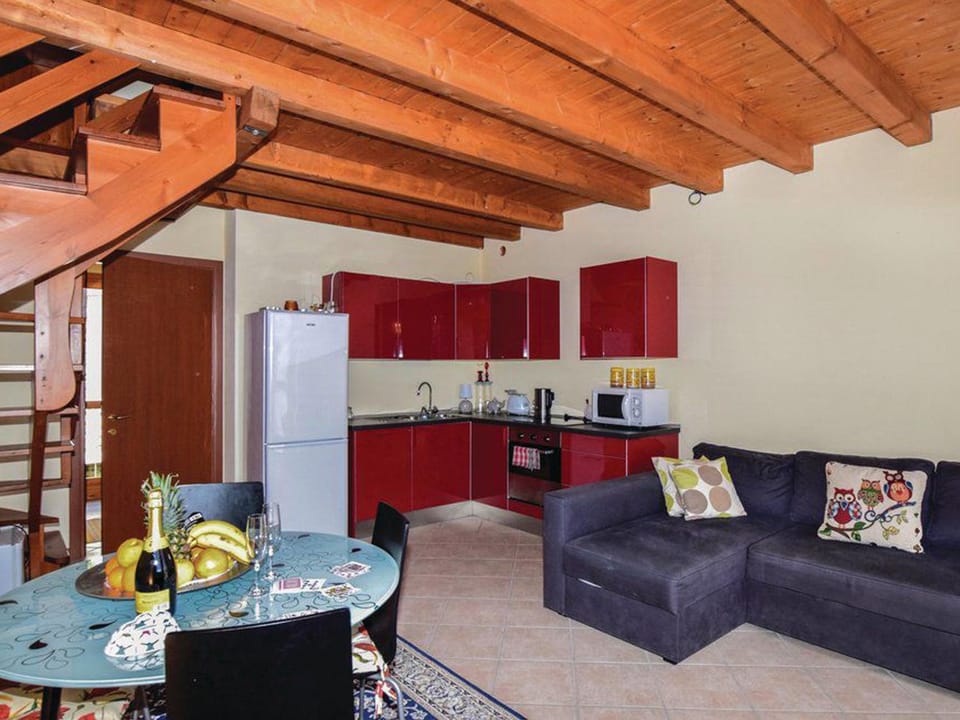 Kitchen or kitchenette, Living room, Dining area