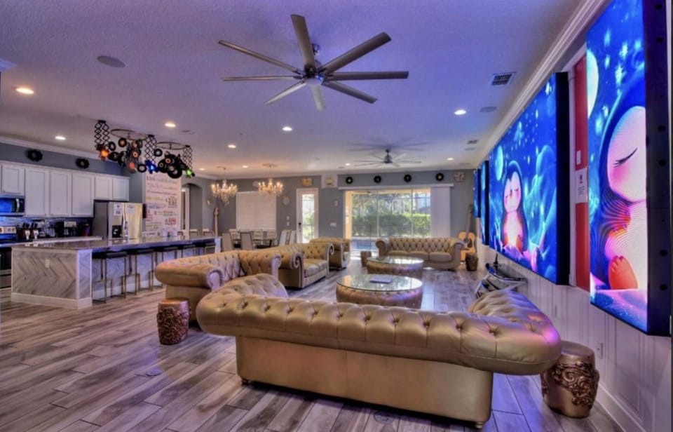 All Vacation Large Pool Home w-Cinema-Bowling Alley-Sleep 40 House in Kissimmee