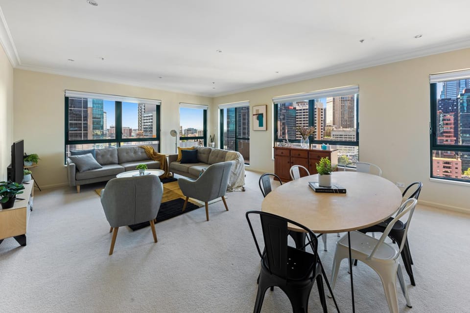 Living room, Seating area, Dining area