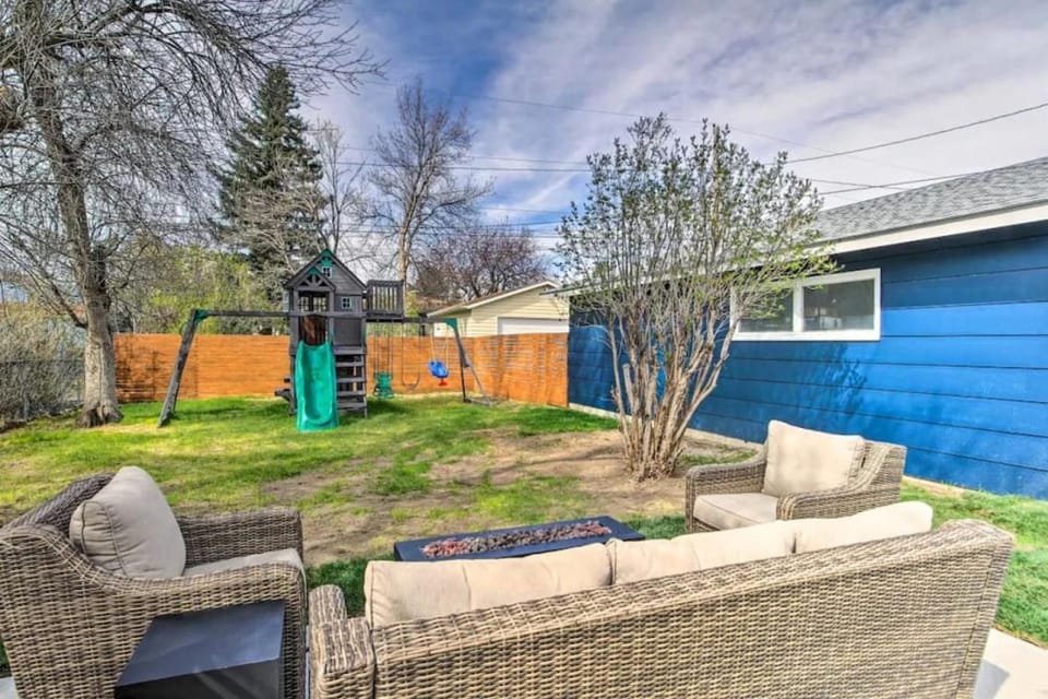 Modern Montana Retreat | Hot Tub + Playset | W & R House in Great Falls