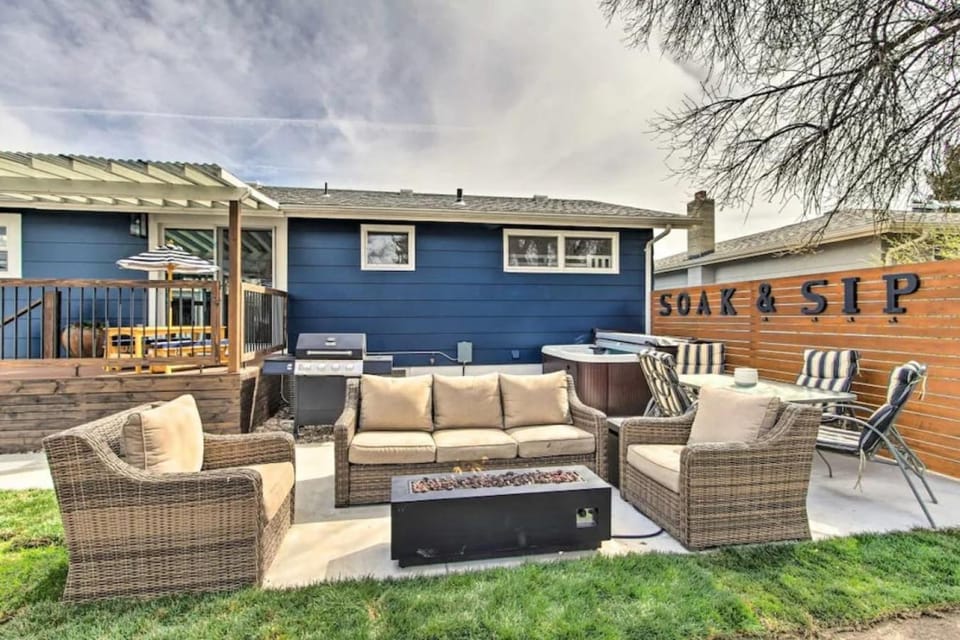 Modern Montana Retreat | Hot Tub + Playset | W & R House in Great Falls