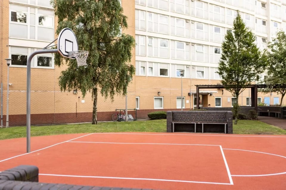 John Lester and Eddie Colman Courts in Salford Apartment in Salford