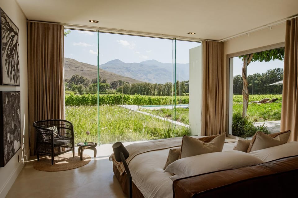 Natural landscape, Bedroom, Garden view, Mountain view