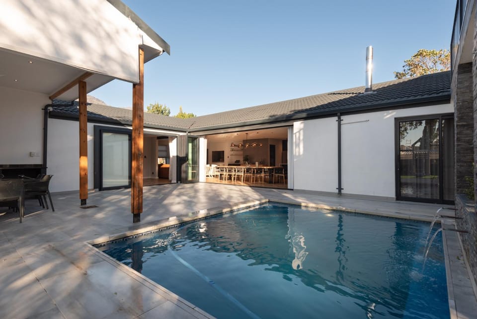 Property building, Patio, Day, Swimming pool