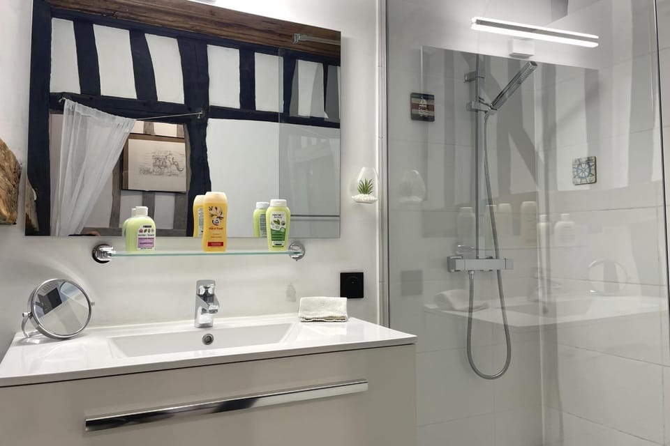 Shower, Bathroom, towels