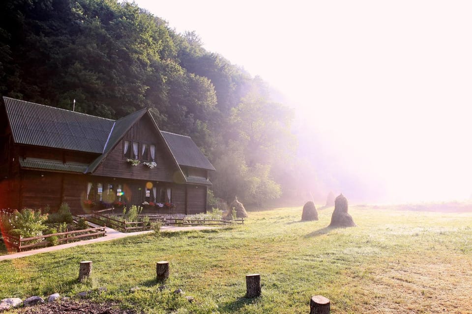 Property building, Summer, On site, Sunrise
