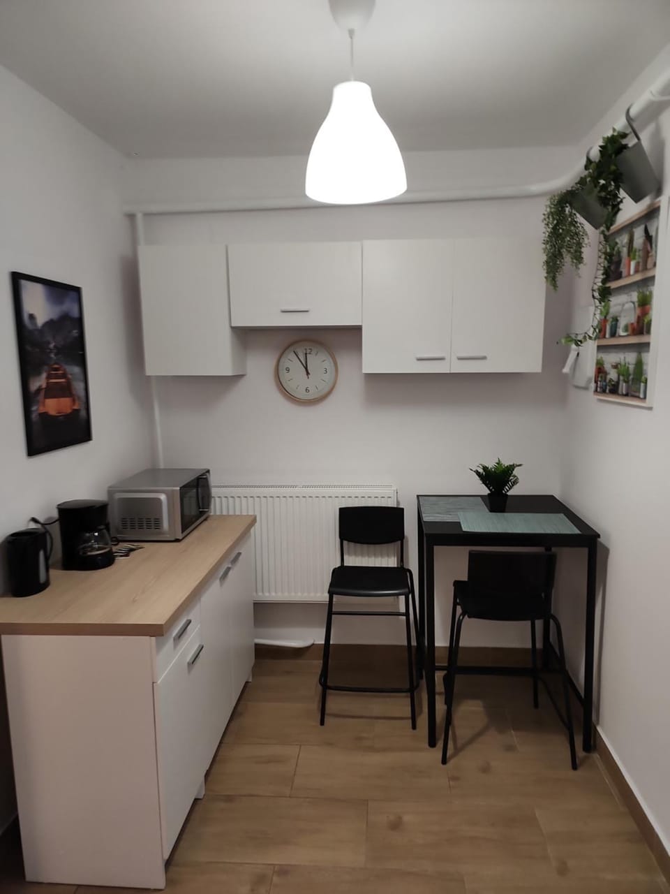 Coffee/tea facilities, Kitchen or kitchenette, Living room