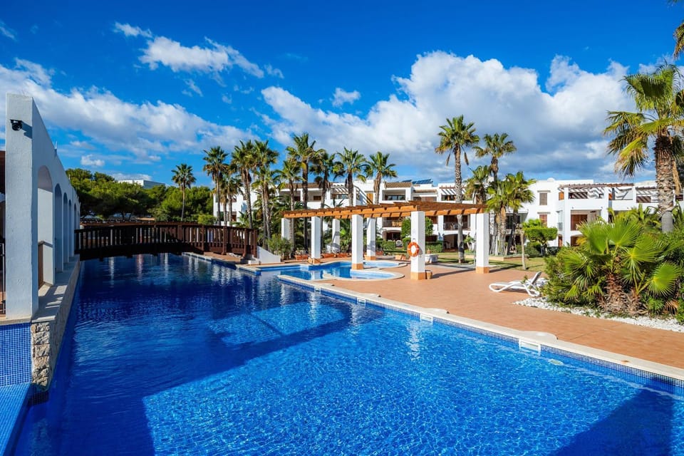 Property building, Living room, Swimming pool