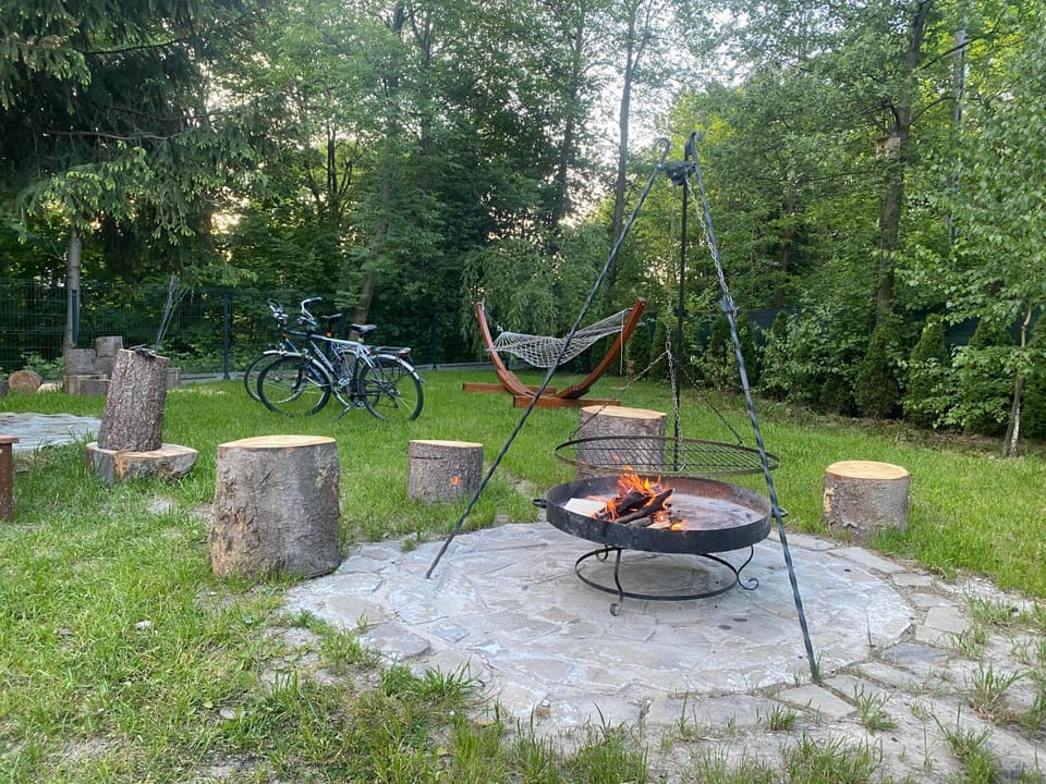 Slow Flow Glamp - sauna, basen i jacuzzi Luxury tent in Lesser Poland Voivodeship