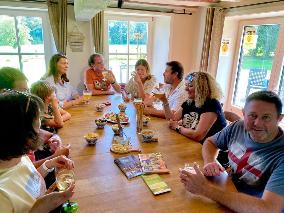 Dining area, group of guests