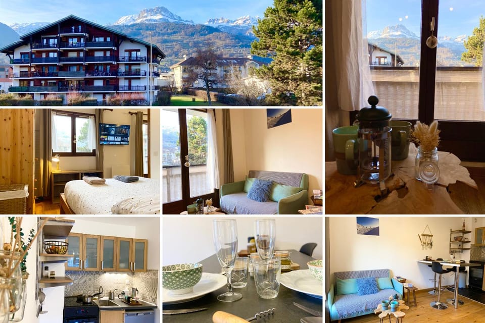 Property building, Kitchen or kitchenette, Living room, Bedroom, Mountain view
