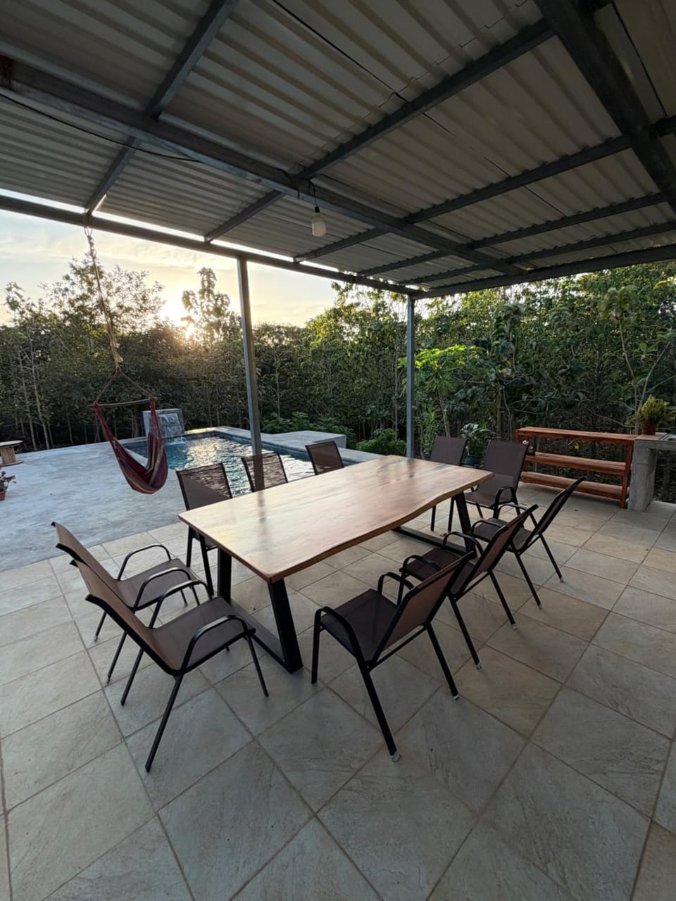 Patio, Day, View (from property/room), Balcony/Terrace, Seating area, Pool view, Swimming pool