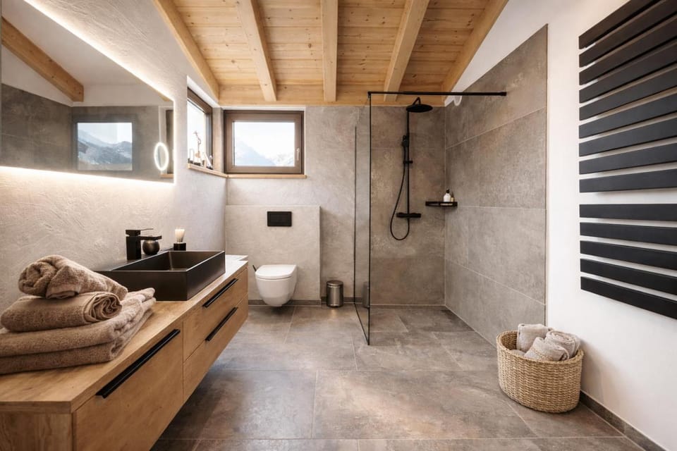 Shower, Bathroom, towels