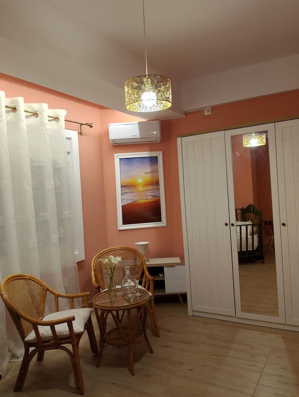 Bed, Living room, cot, locker, wardrobe