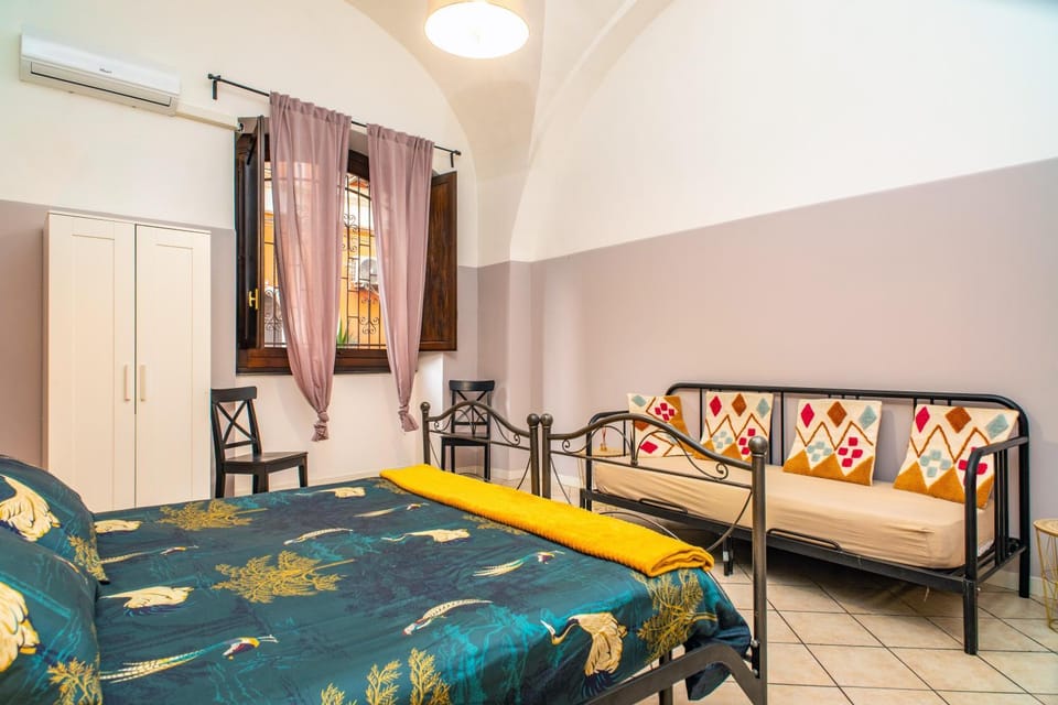Property building, Living room, Bedroom