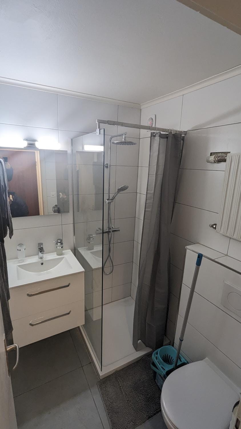 Shower, Toilet, Bathroom, towels