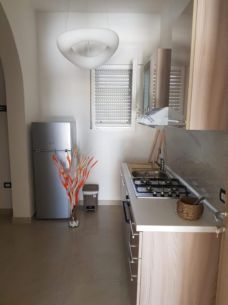 Kitchen or kitchenette, oven, stove