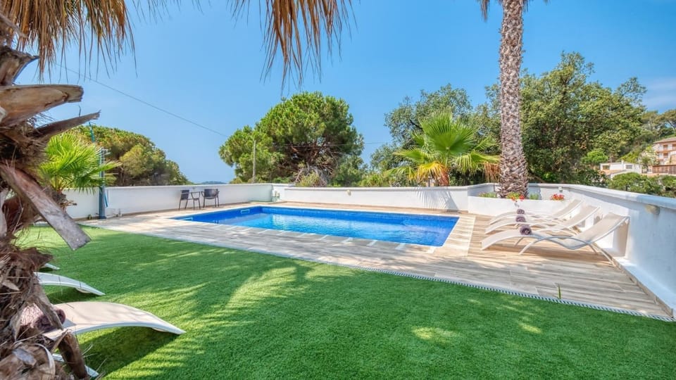 Property building, Living room, Swimming pool