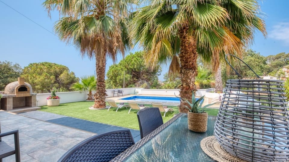 Property building, Living room, Swimming pool