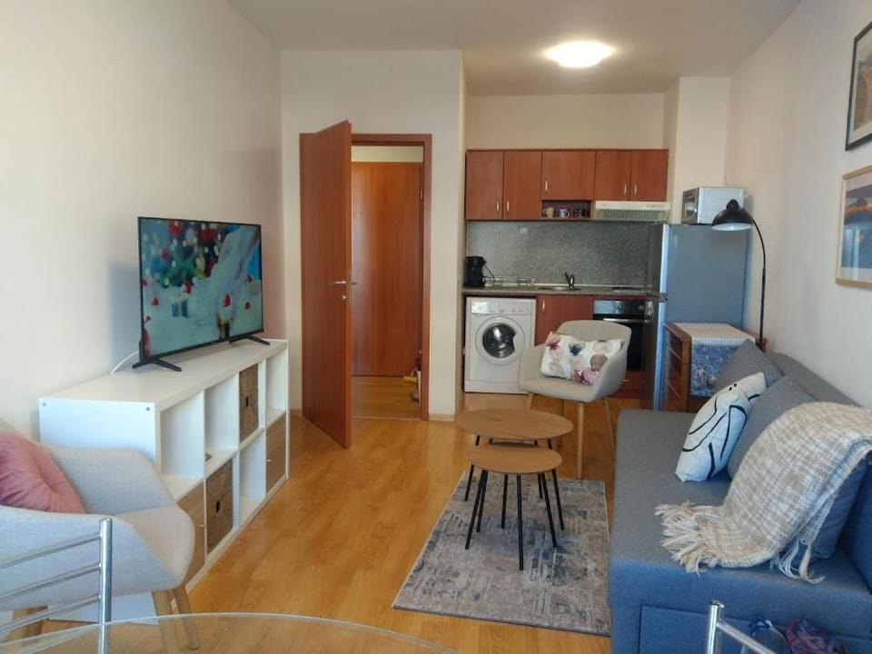 Communal lounge/ TV room, TV and multimedia, Kitchen or kitchenette, Seating area, minibar, pet friendly, stove, toaster, washing machine