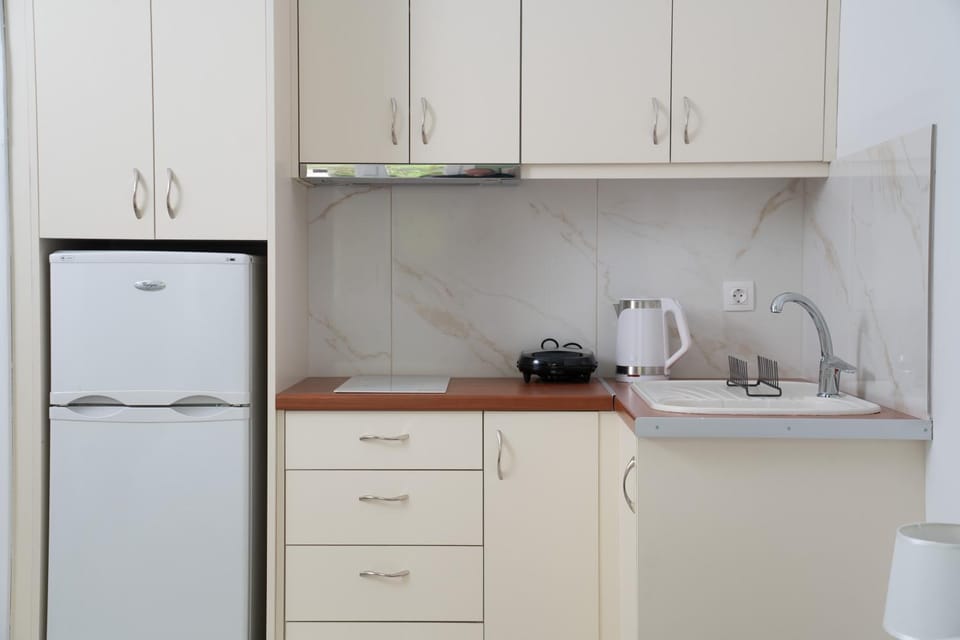 Coffee/tea facilities, Kitchen or kitchenette, stove, toaster
