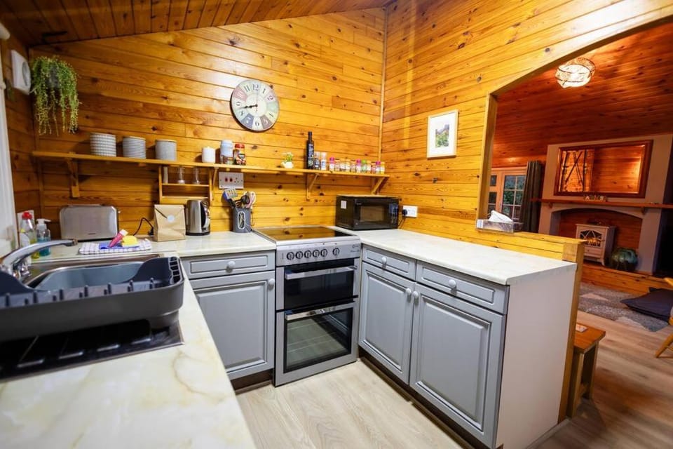 Rural Log Cabin in Snowdonia near Coed y Brenin by Seren Short Stays Cabin in Wales