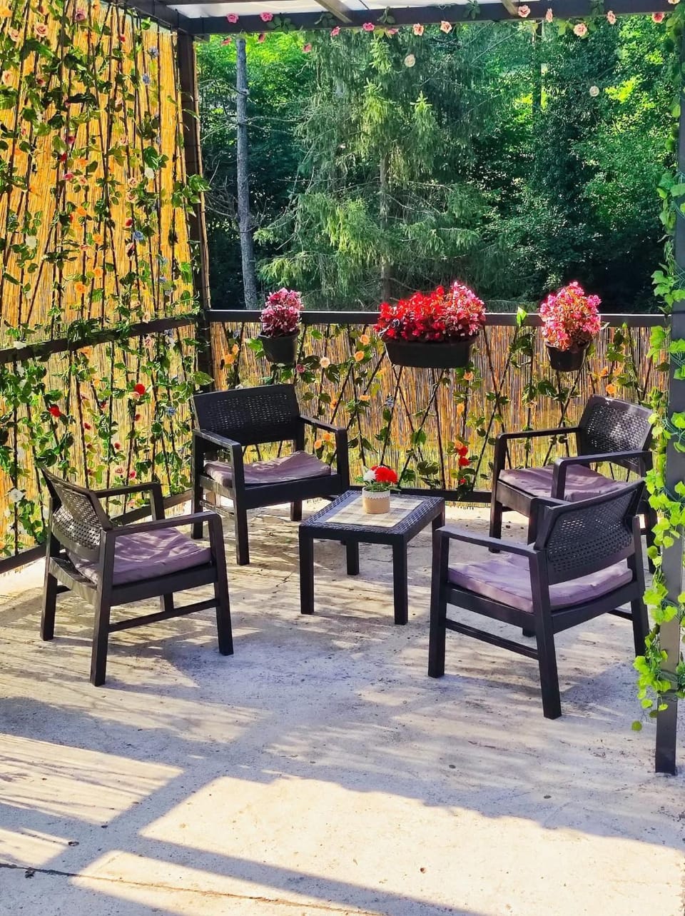 Patio, Day, Seating area