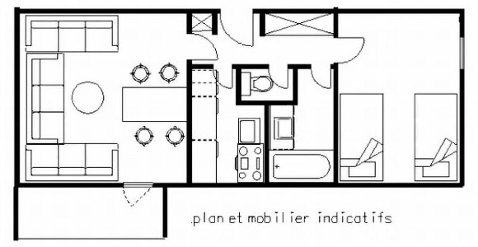 Résidence Carroley B - Appartement fonctionnel · Proche des pistes · Balcon MAE-6671 Apartment in Mâcot-la-Plagne