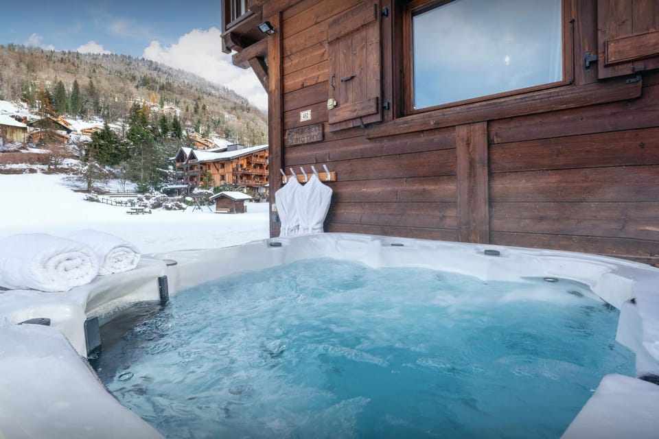 Day, Natural landscape, Winter, Hot Tub, Mountain view