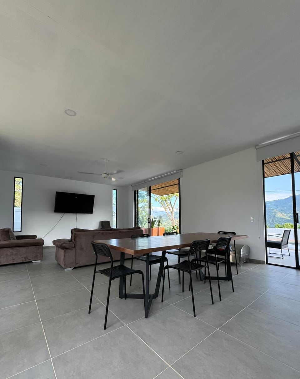 Natural landscape, Living room, Seating area, Dining area
