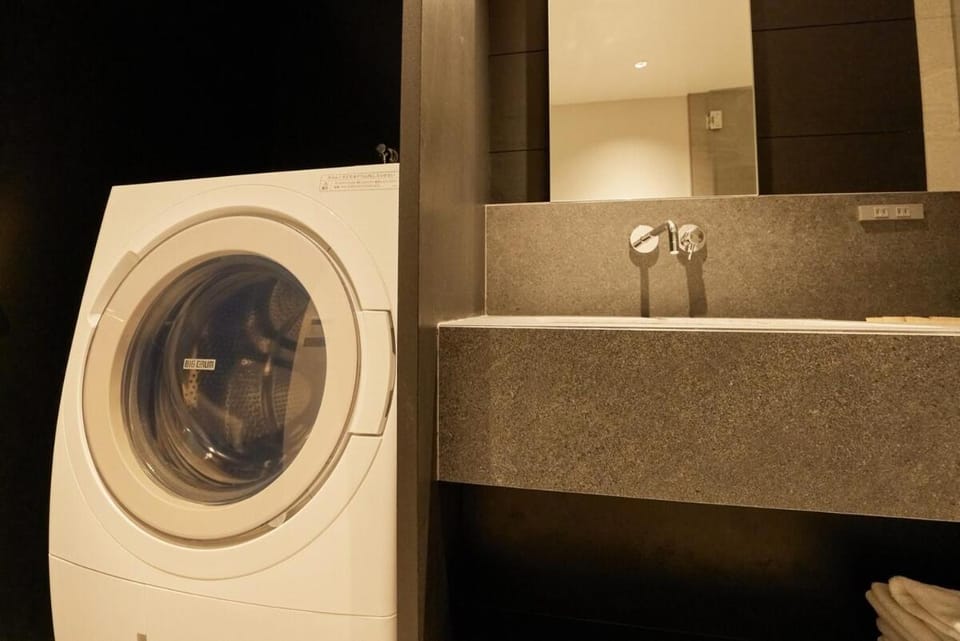 Bathroom, washing machine