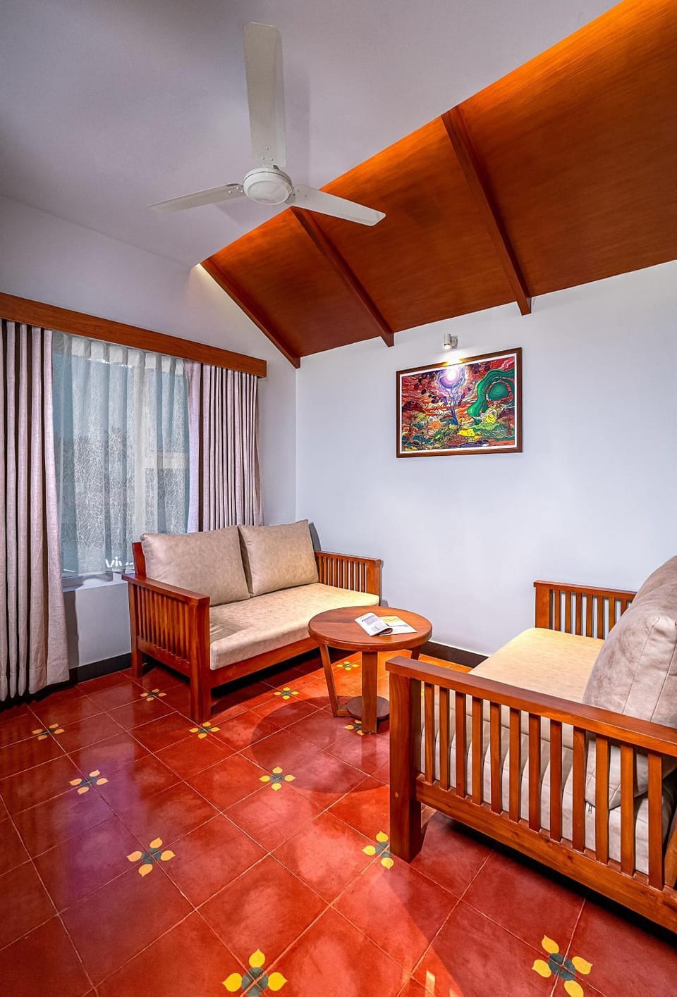 Bed, Seating area, Bedroom