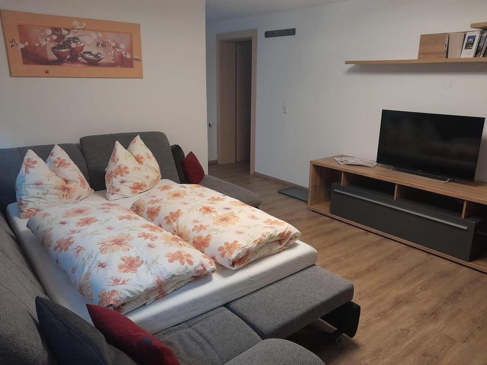 Bed, TV and multimedia, Living room, Photo of the whole room