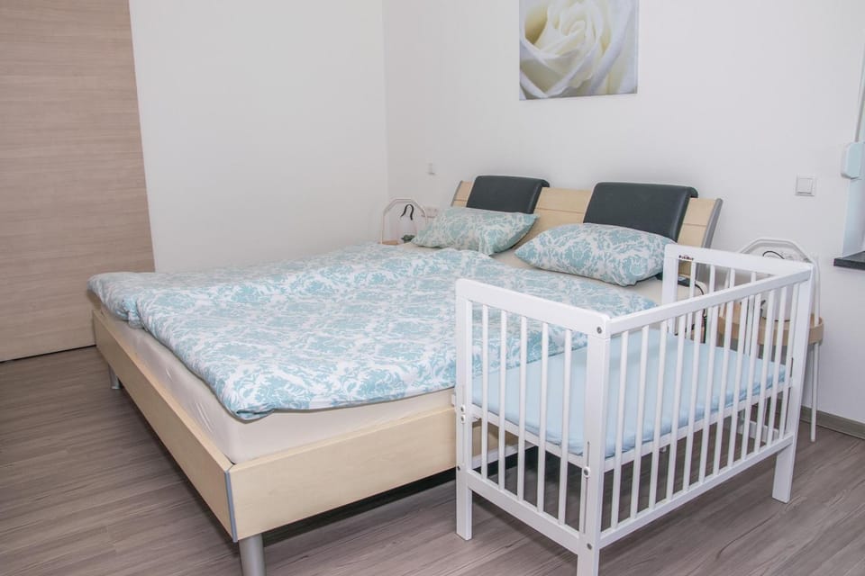 Bed, Photo of the whole room, Bedroom, cot