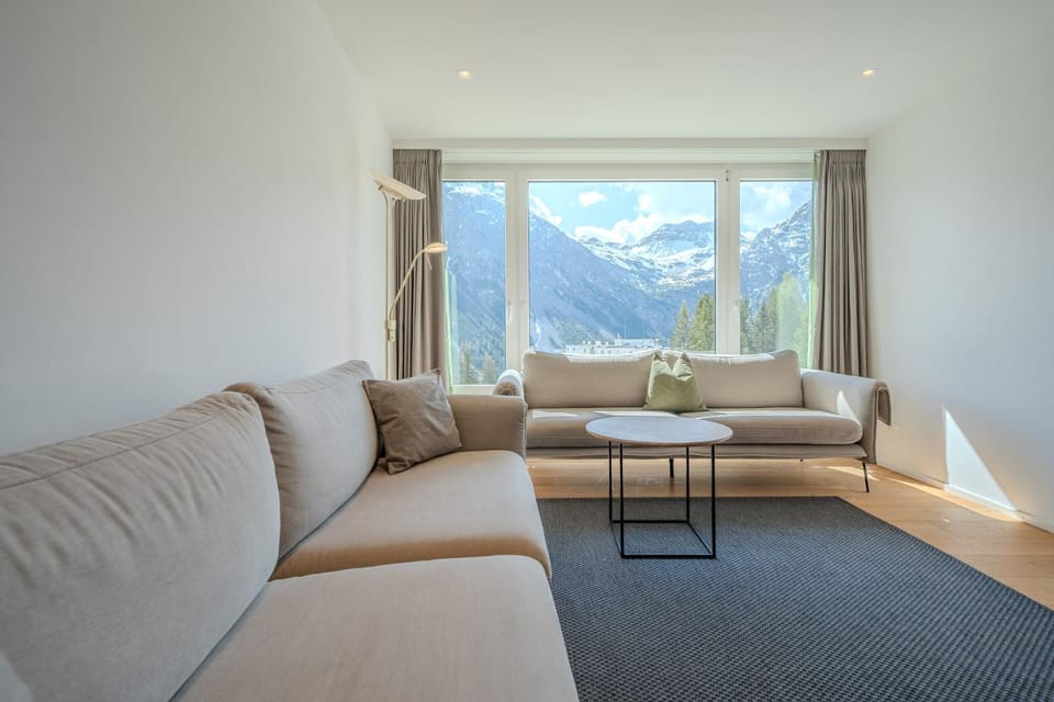 Natural landscape, Living room, Seating area, Mountain view